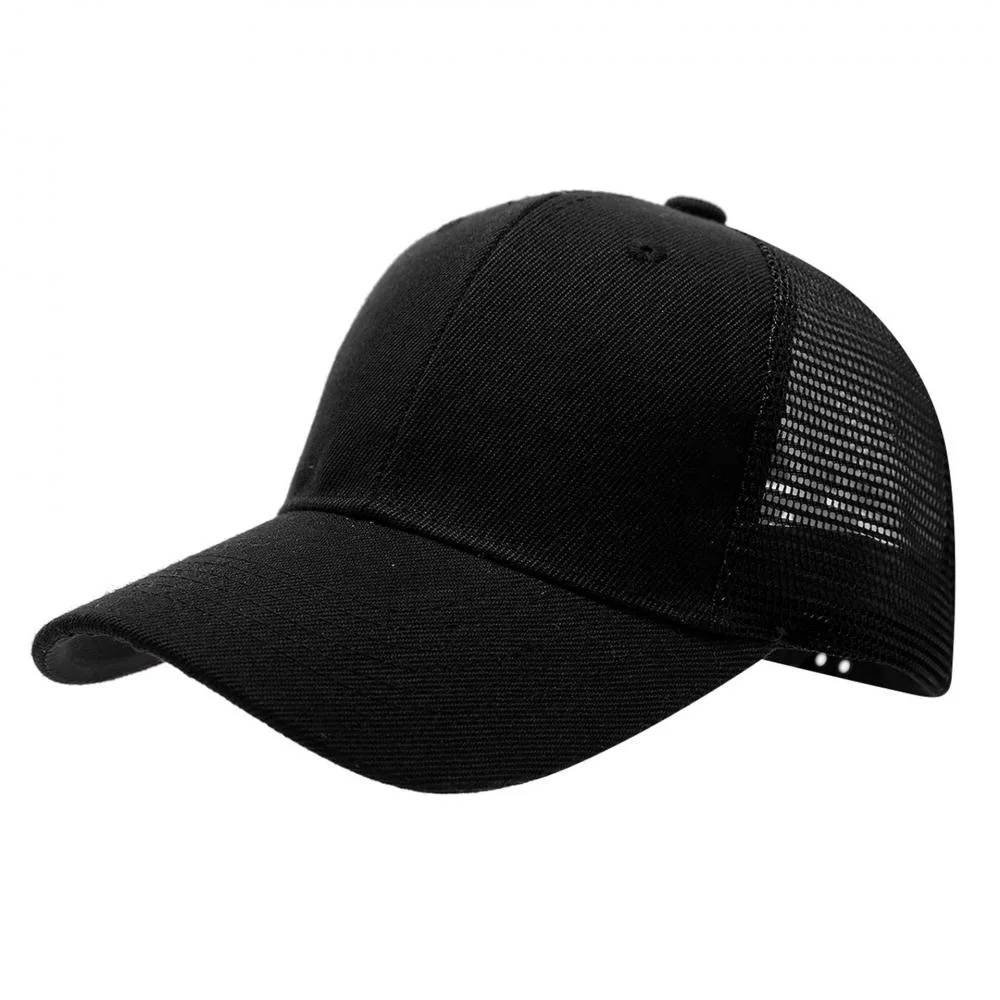 Czapka z własnym logo, haftowana, z nadrukiem, jednokolorowa, letnia, siateczkowa czapka typu trucker dla mężczyzn i kobiet, idealna do sportów outdoorowych.