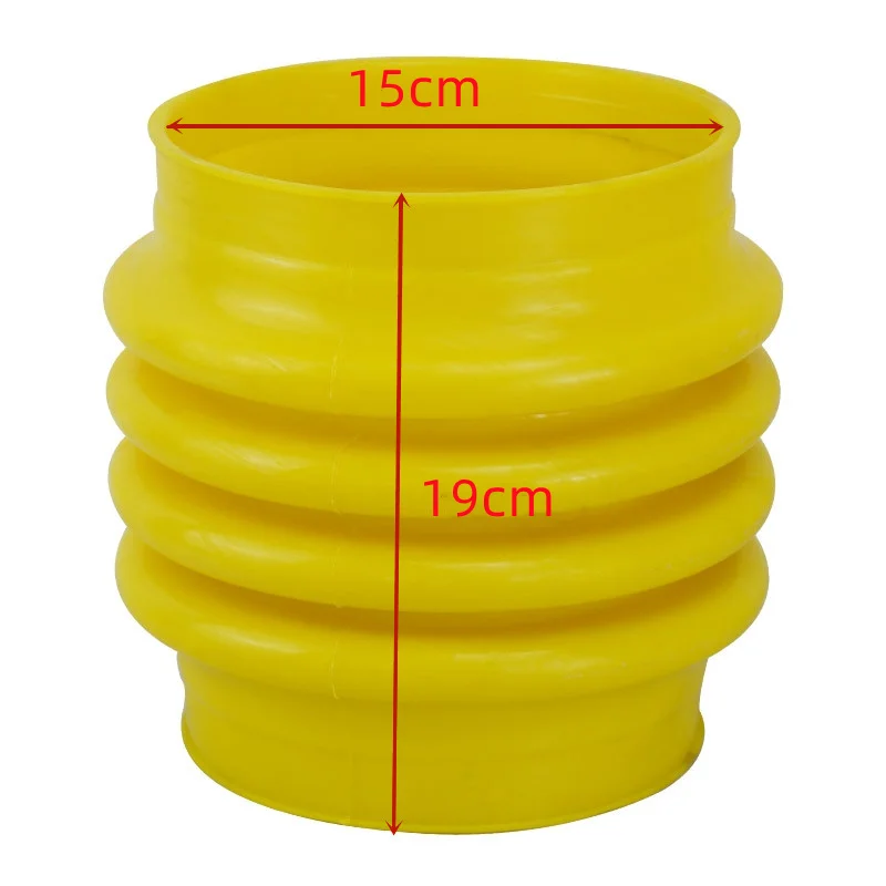 Imagem -02 - Bota de Salto de Poliuretano Amarelo Jack Fole id 15cm x h 19cm para Wacker Mikasa Rammer Compactador