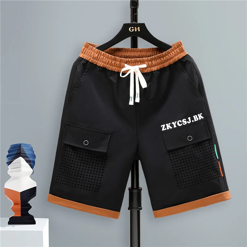 2024 New Distressed Summer Shorts Men Harajuku Loose Sweatshorts Male Casual Short Pant Streetwear Short Shorts