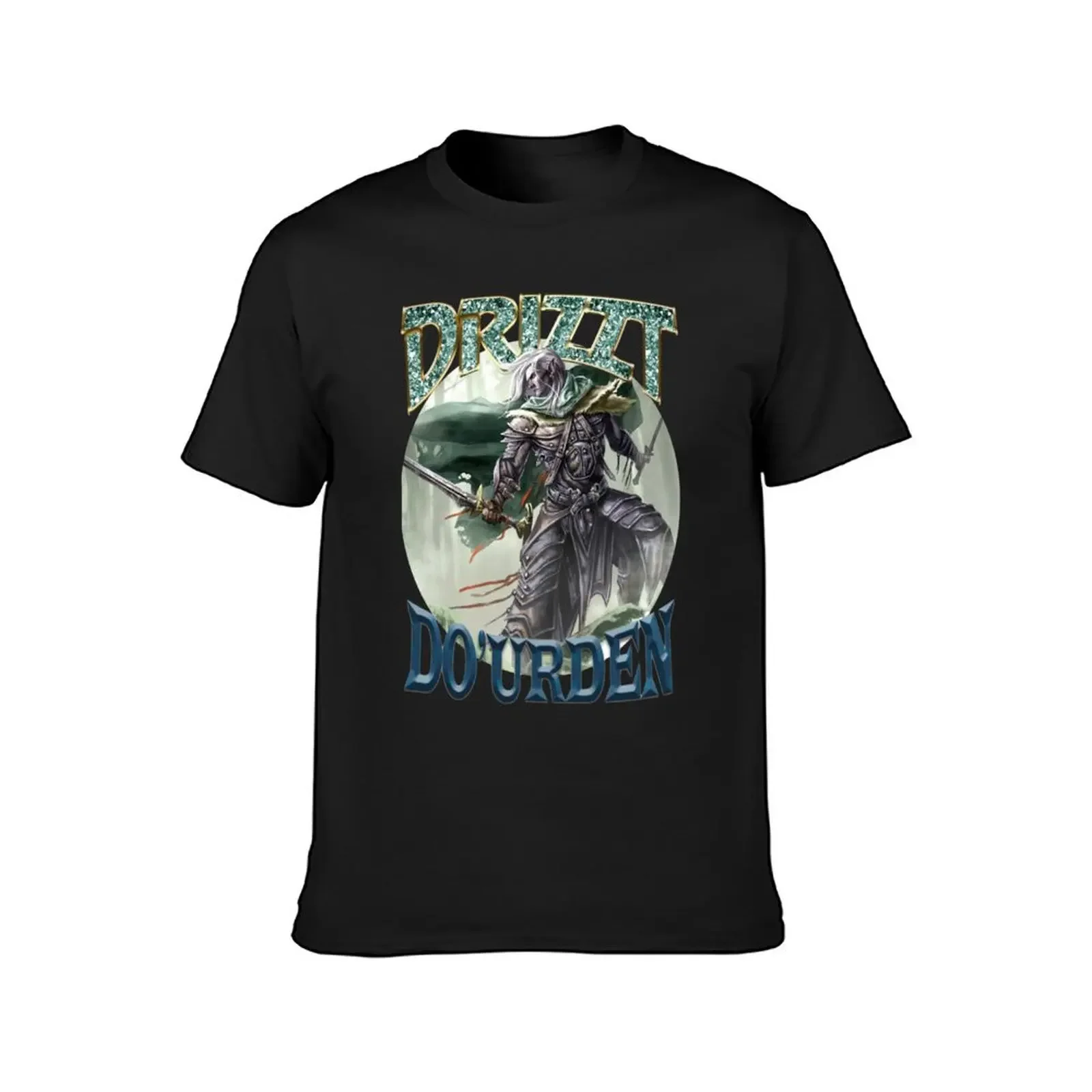 Drizzt Do&x27;Urden Rap Album Cover T-Shirt Louboutins anime funny meme t-shirts mens t shirt