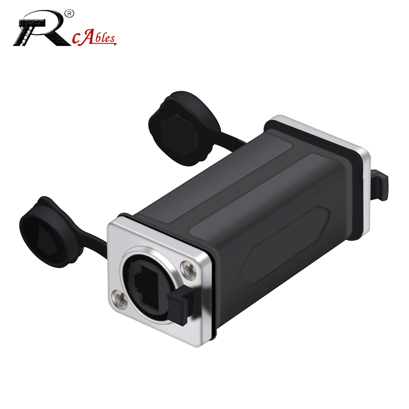 

1PC D-Type RJ45 8P8C Female to Female Network Ethernet UTP Connector Panel Mount Socket Coupler Plastic Shell Adapter Converter