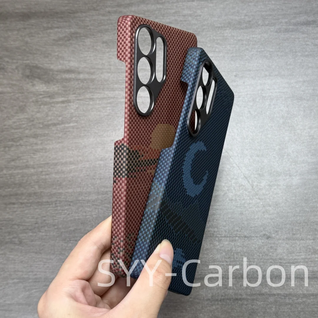 

Real Carbon Fiber Case For Samsung Galaxy S24 Ultra Kevlar Aramid Magsafe Magnetic Ultra-thin Case for S25 Ultra Cover Durable