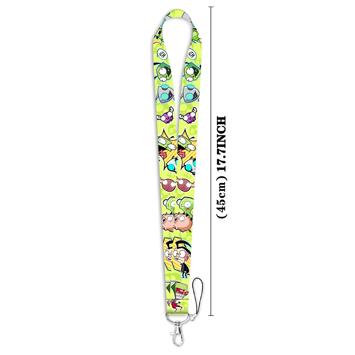 LX1302 Funny Cartoon Alien Neck Strap Lanyard for Keys Keychain Badge Holder ID Credit Card Pass Hang Rope  Accessories