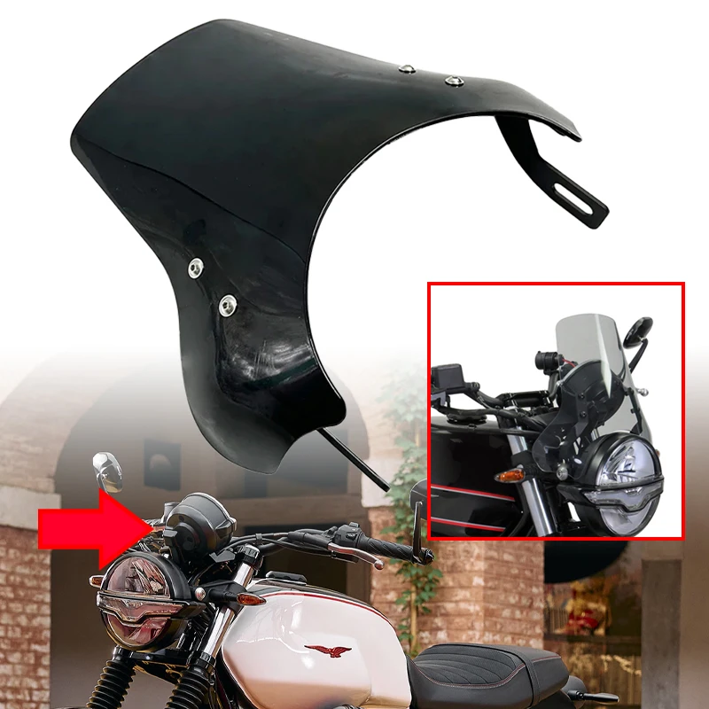 

Fit For Moto Guzzi V7 Special Edition 2021-2025 2024 Motorcycle Accessori Windshield Windscreen Windproof Wind Screen Deflector