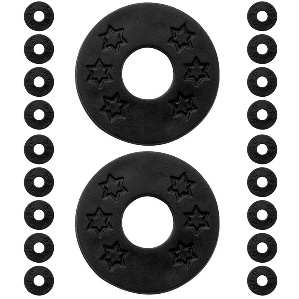 

20pcs Guitar Strap Lock Washers Silicone Pad Electric Bass Accessories Non Slip Tear Resistant Fits Most Straps Performances