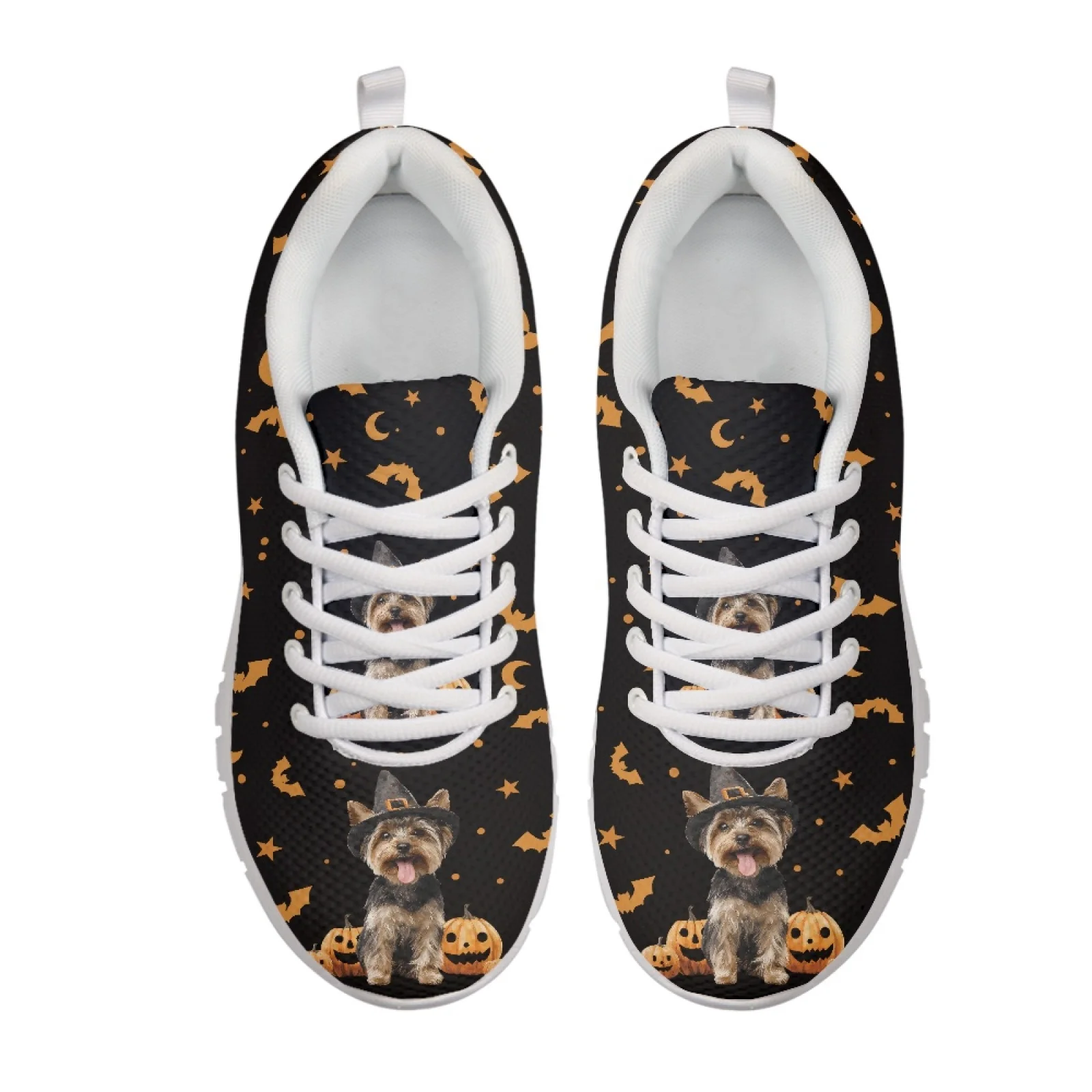 Coloranimal Ghost Pumpkin Mesh & EVA Sole Sneakers for Women Breathable Walking Sneakers for Womens 2026 New