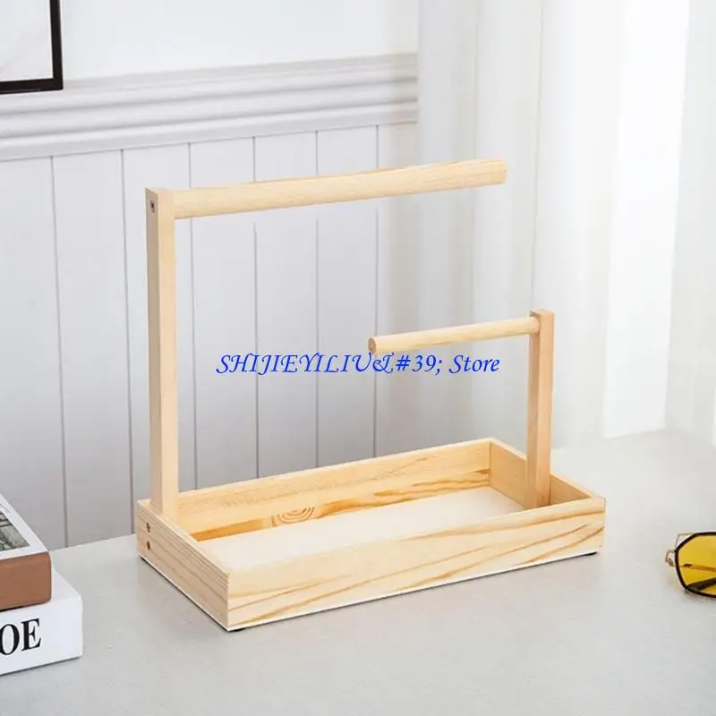 

E21F деревянная подставка для ювелирных изделий, стильные женские аксессуары, органайзер, стеллаж для хранения ожерелий, серег,