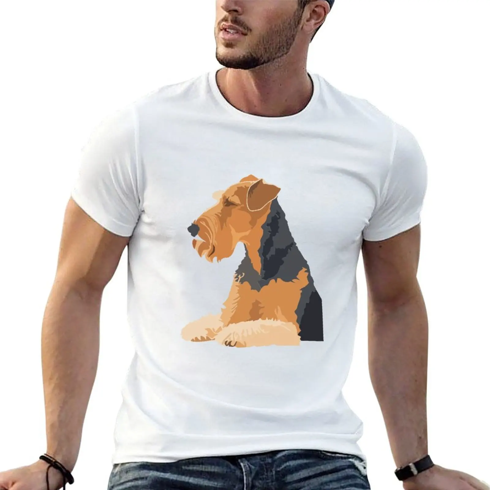 Airedale Terrier T-Shirt Personalized t-shirt Man t-shirt men workout shirt
