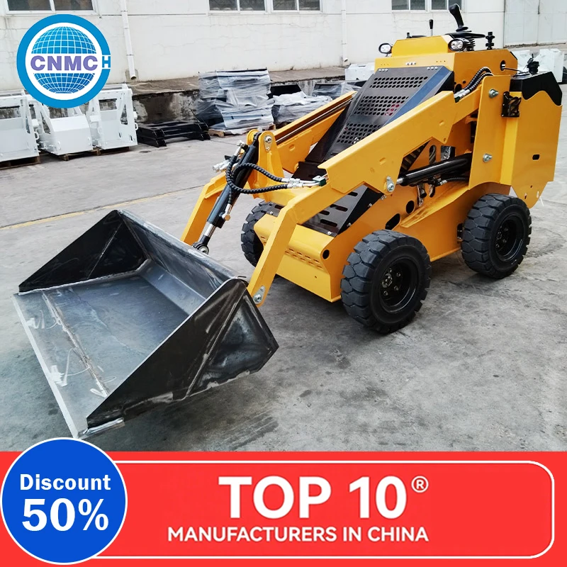 Cargadores de ruedas compactos Venta directa de fábrica Mini cargador Alta calidad Alto rendimiento Fácil de operar Hecho en China para granja