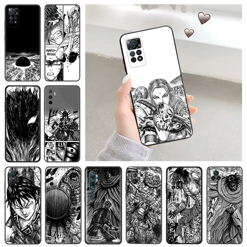 Funda de silicona suave para teléfono Redmi Note 11 Pro 5G Note10 11S 10S 10A 10C KINGDOM Manga Xiaomi Mi 11 Lite 11T 10T