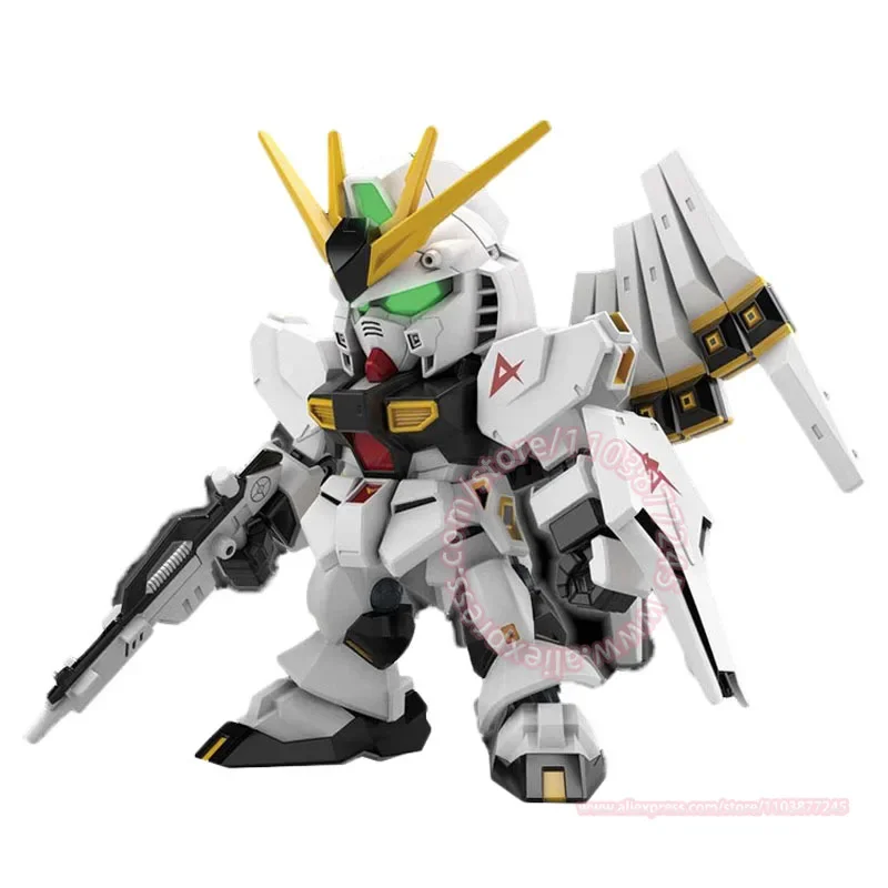 BANDAI SD EX-STANDARD RX-93 V GUNDAM BB Warrior Cartoon Model Cute Assembled Peripheral Toys Action Figures Ornaments Decoration