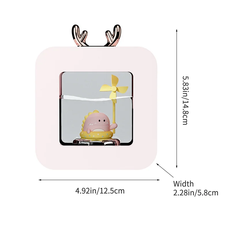 Humidificateur d'air portatif de dessin animé mignon de A59E-400Ml avec la lumière LED d'atmosphère pour la maison rose