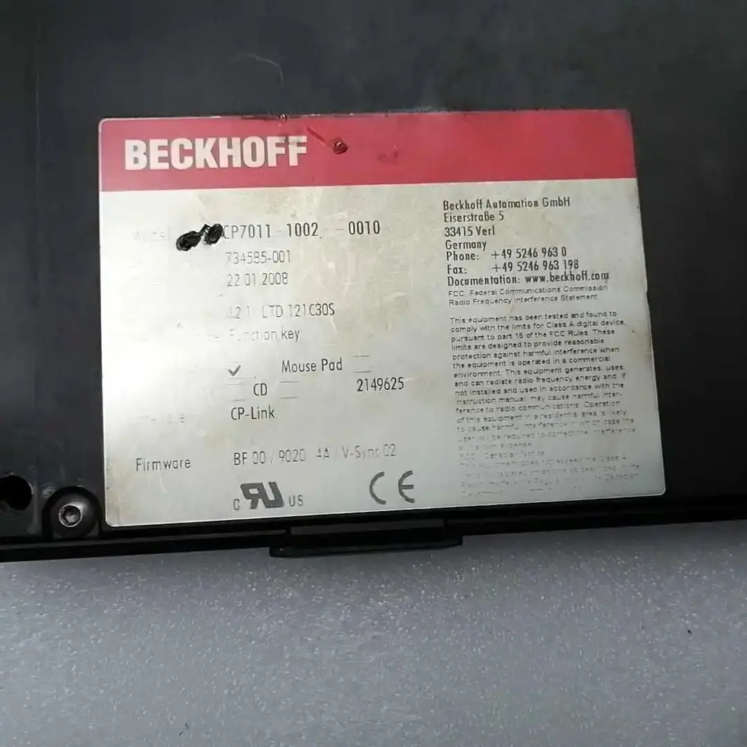 CP7011-1002-0010 Operation Panel for Beckhoff