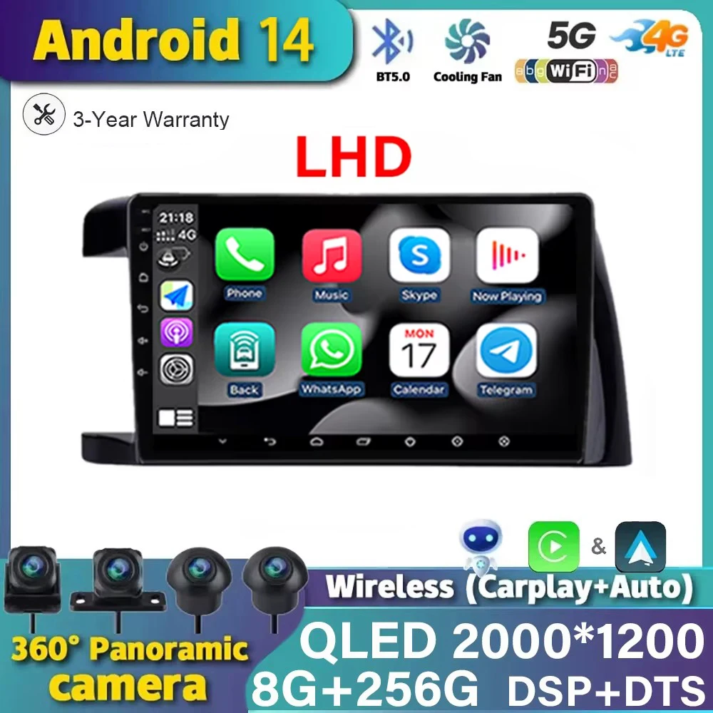 

Android 14 For Toyota Wish XE10 2003 - 2009 LHD Carplay Car Radio Multimedia Player GPS DVD Head Unit 4G WIFI Autoradio SWC BT