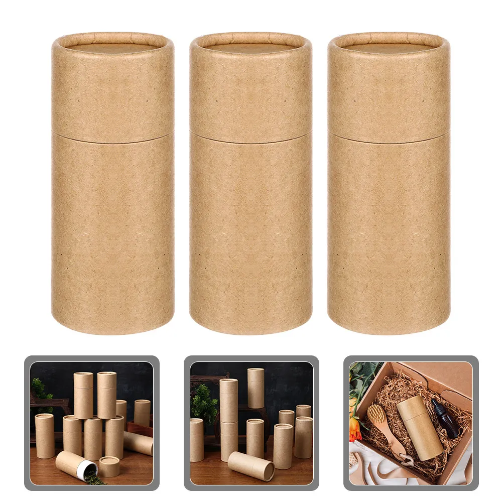 12pcs Essential Oil Bottle Packaging Box Paper Tube Storage Canister For Diy Crafts Cosmetics Home Aromatherapy Thickened Round