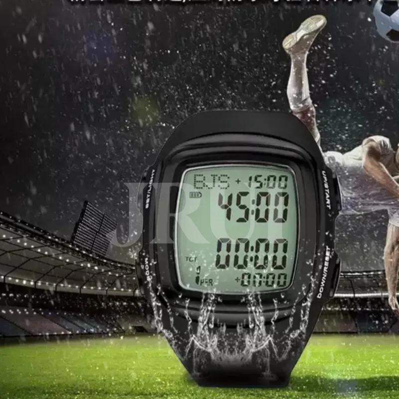 Professional Football Referee Timer Precise Timing 30 Meter Waterproof Sports Step Counter Match Timer