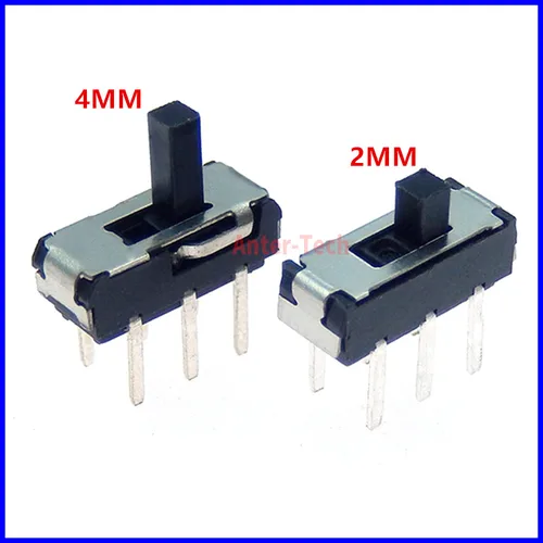 Imagen 2 del producto 10 Uds MSS22D18 Mini interruptor deslizante SMD SMT DIP en miniatura 2P2T 6 pines mango alto 2MM para interruptor de DVD 3PIN 6PIN 8PIN