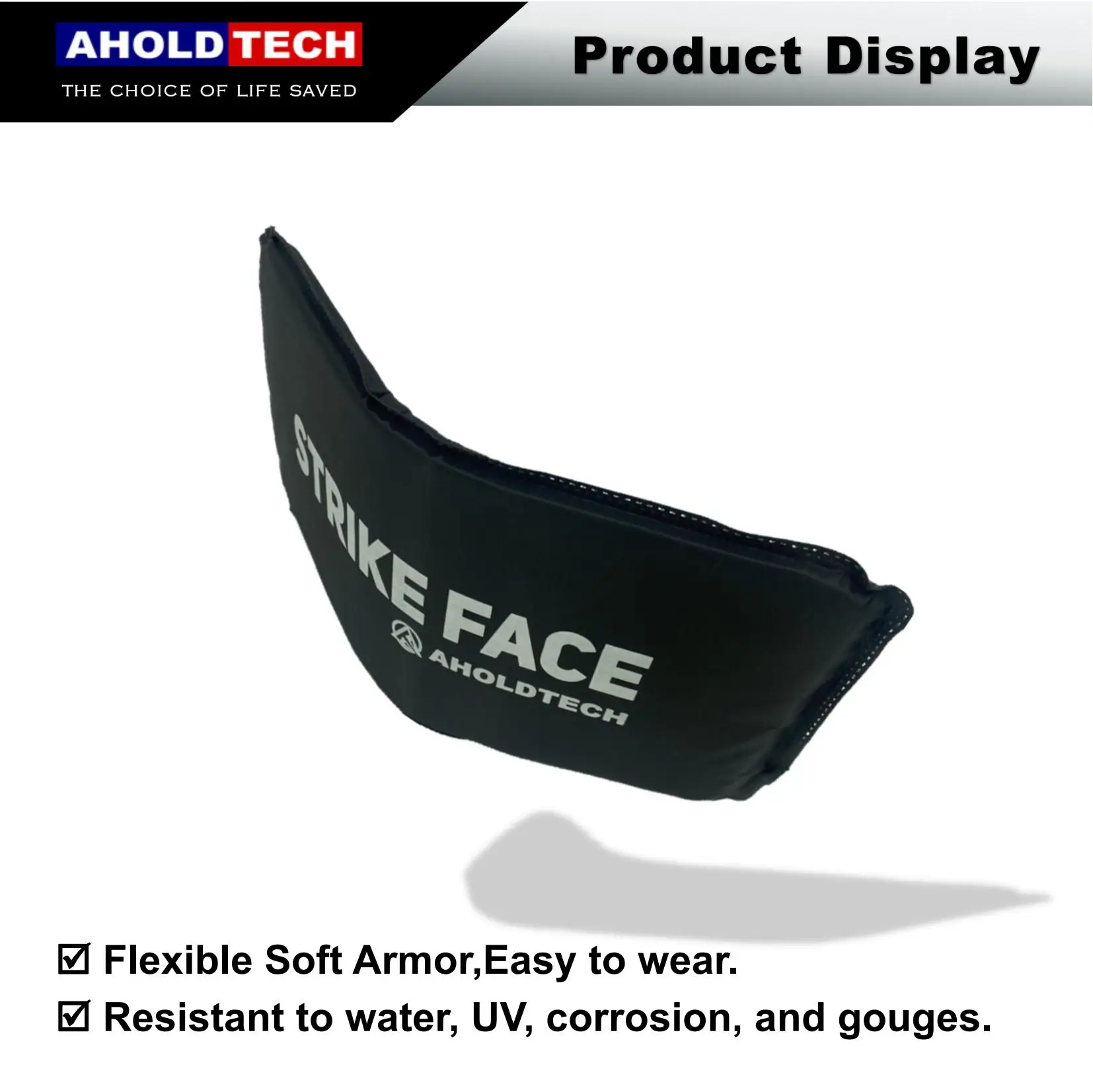 Aholdtech ST03 5X8 125*200 NIJ IIIA 3A Soft Bulletproof Plate Ballistic Vest Bulletproof Board Side Waist Armor Panel