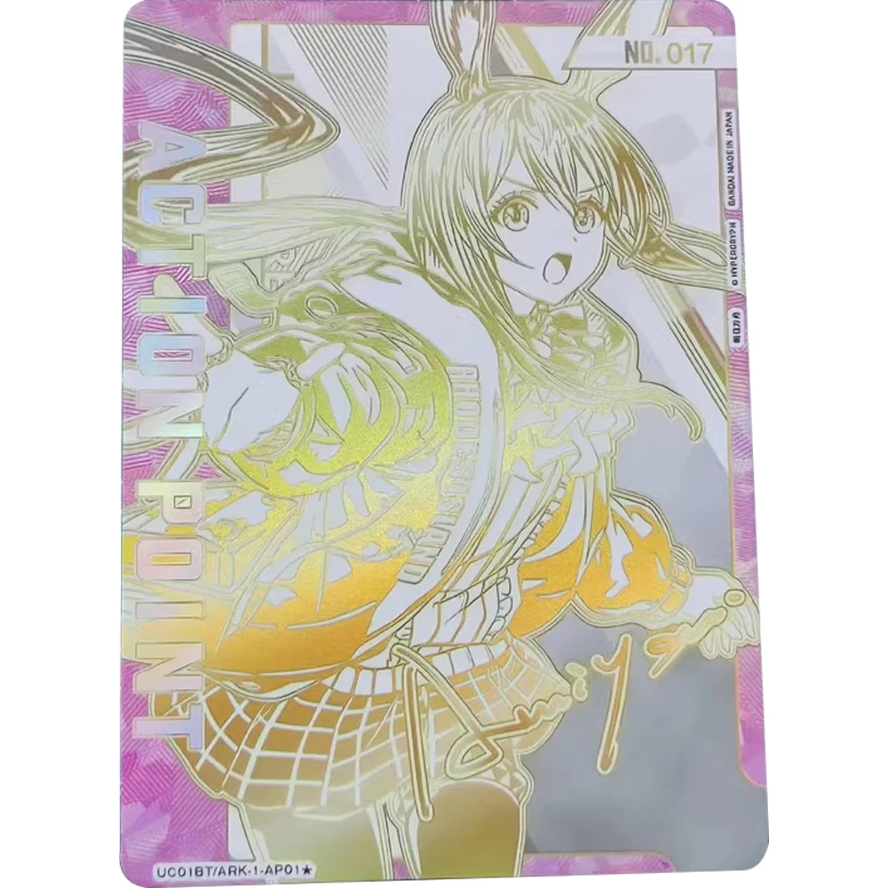 

Anime UA UNION ARENA Collection Card Arknights Amiya Bronzing Signature Card Textured Refractive Color Flashing Child Gifts