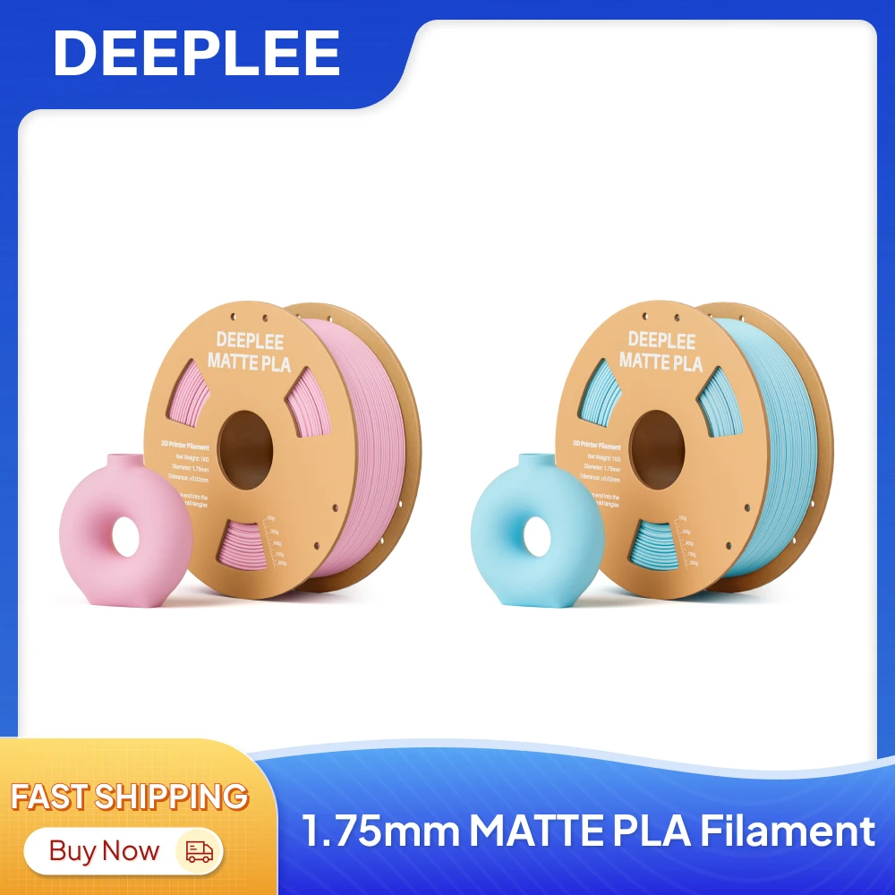 Filament PLA mat DEEPLEE 2KG 1.75mm impression 3D pour imprimante 3D FDM Filament PLA rose Deeplee