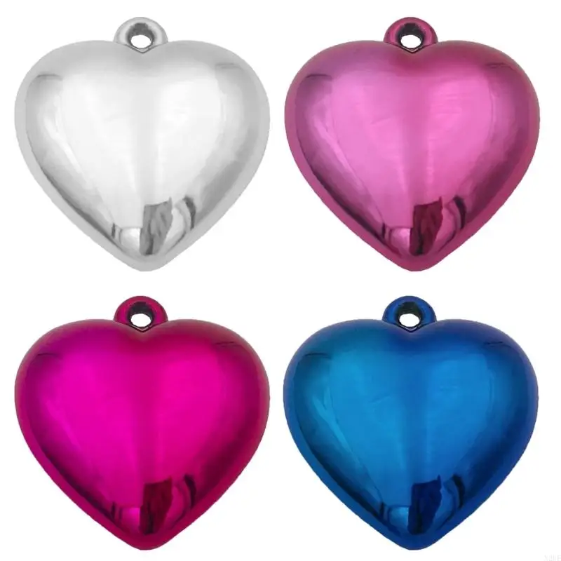 

N2UE Jewelry Making Valentines Day Gift Big Heart Pendant Necklace Bead Women Girl