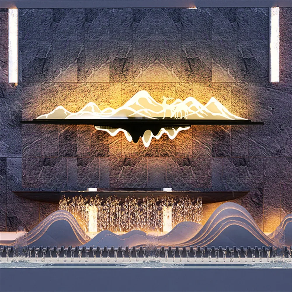 

ASHER Electricity Outdoor Mural Lamp Creative Landscape Waterproof Mural Courtyard Wall Garden Communit Decoration Painting