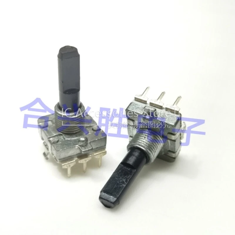 3PCS EC16 Type 360 Degree Rotary Encoder 24 Positioning Audio Volume Digital Pulse Potentiometer Handle 25mm