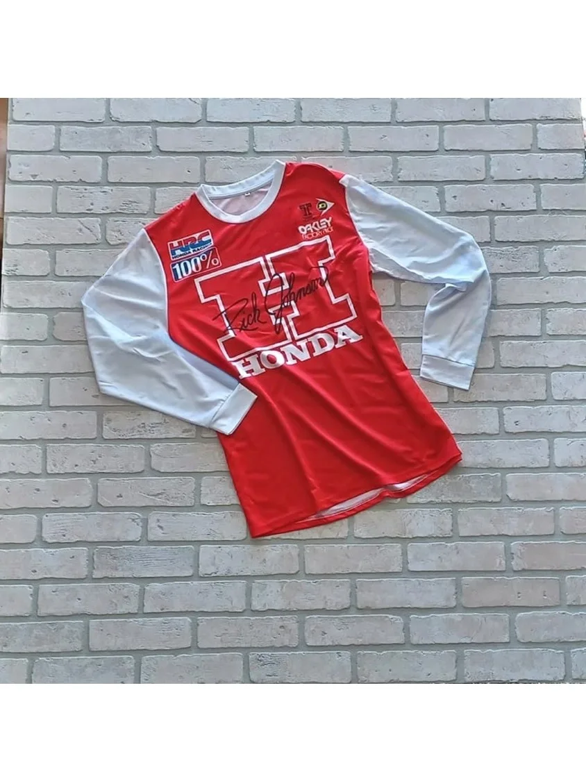 AliExpress Honda HRC Long Sleeved T-shirt Motorcycle Racing Cycling Men's and Women's Quick Dry Outdoor Sports Leisure Adults and Children