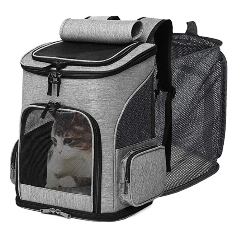 

New Cat and Dog Bag Pet Bag Go Out Portable Foldable Expandable Breathable Mesh Backpack