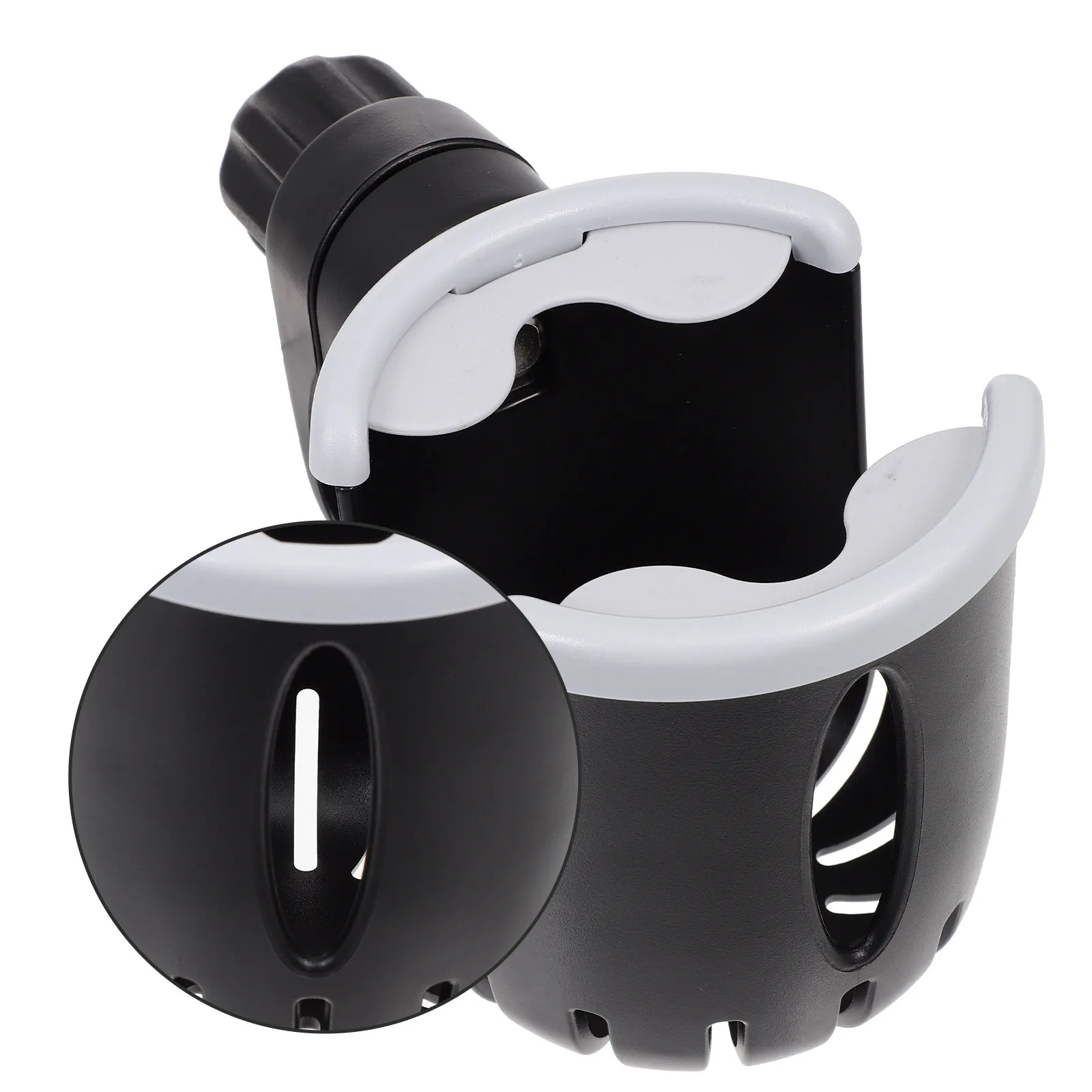 

Rotatable Quick-Release Water Cup Holder for Bike Handlebar Stroller Scooter Wheelchair Shopping Cart Adjustable Universal Fit