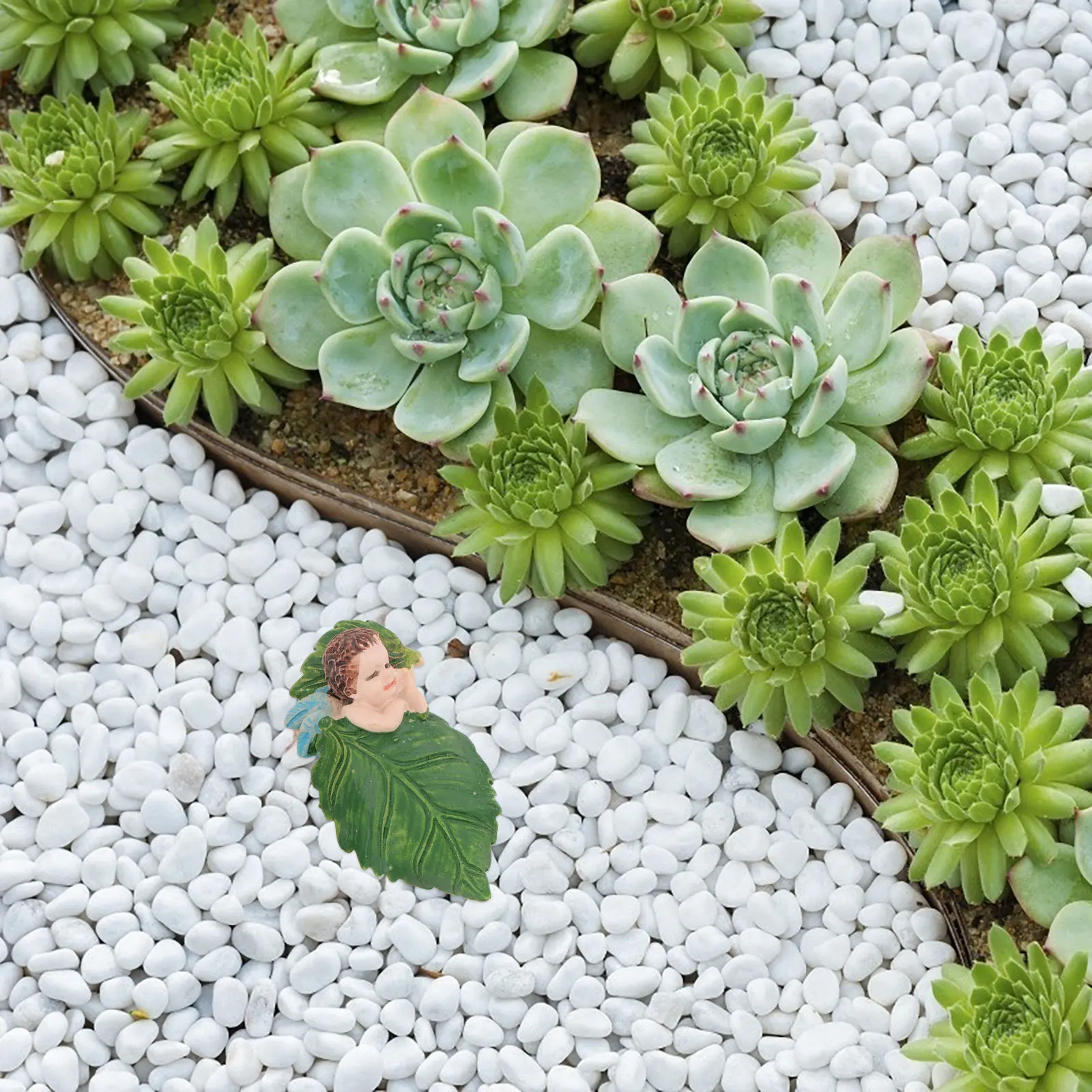 

5Pcs Flower Fairy Figurines Premium DIY Landscape Crafts for Terrarium Moss Pots Indoor Outdoor Micro Garden Decorative