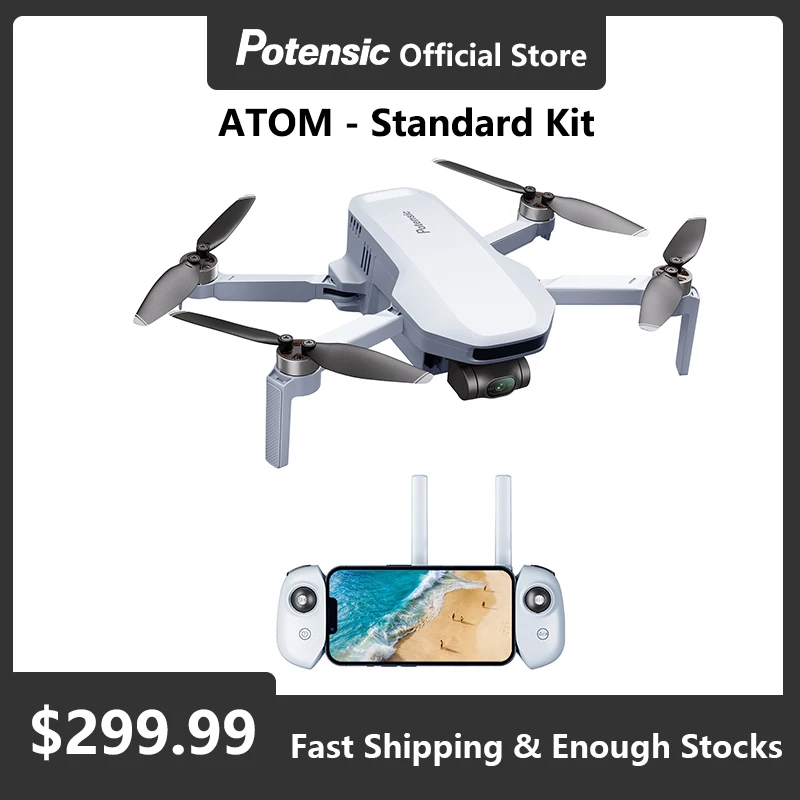 Potensic C0 2024 ATOM 3축 짐벌 4K 드론 카메라 전문가용 249g 미만 최대 6KM 성인 및 초보자용