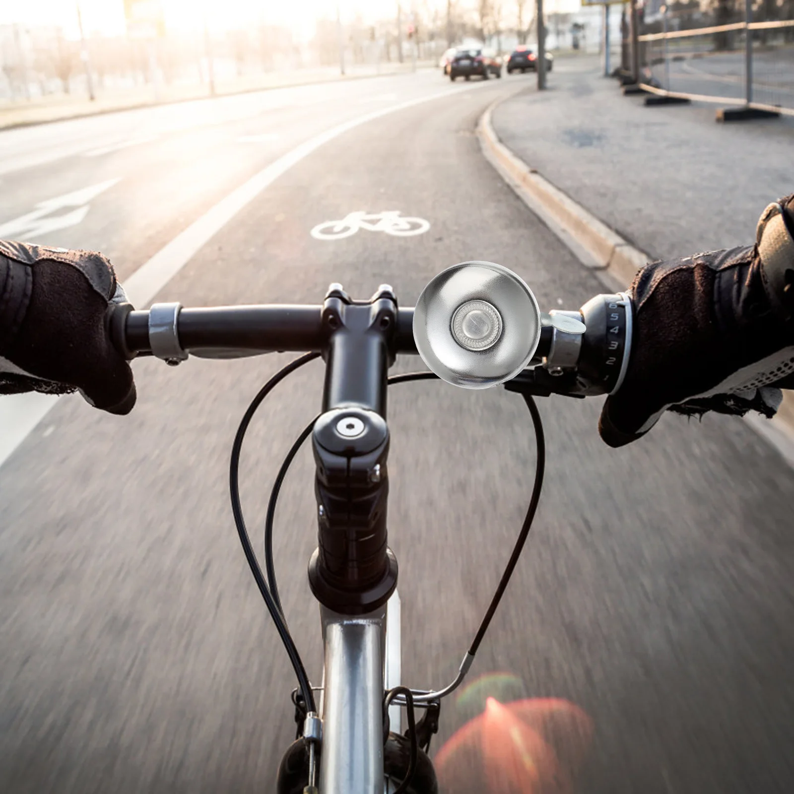 

Bike Bell Ring Bright Color 52mm Stylish Safety Accessory Loud Clear Sound Retro Feel Easy to Use Install