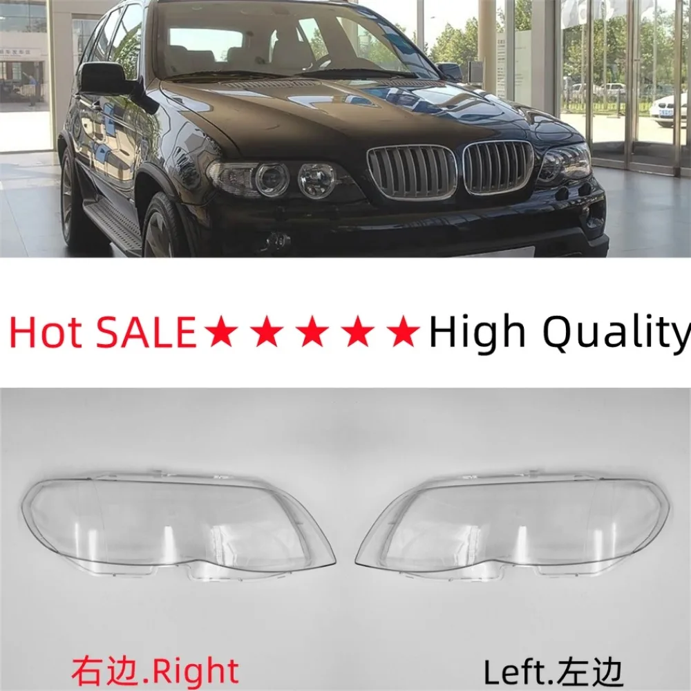 For BMW X5 E53 2004 2005 2006 2007 Year Front Headlight Cover Transparent Lampshade Headlamp Lens Shell Body Kit Accessories view 2