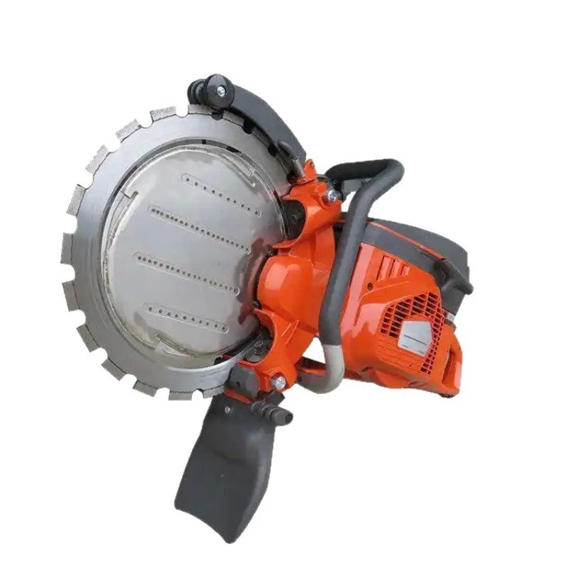 Internal combustion type motorized concrete ring saw, emergency disaster relief circular saw