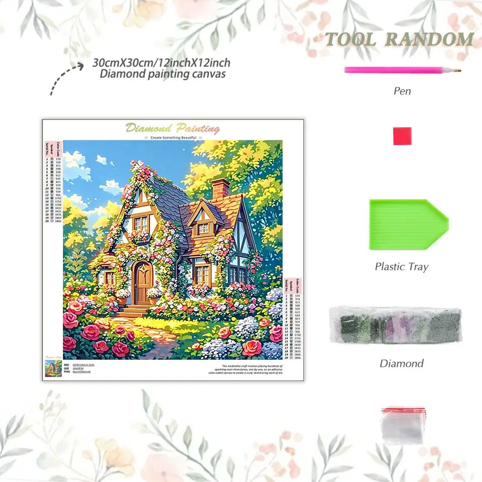 CHENISTORY House 5d Diamond Painting Kits For Adults Original Gifts Diy Idea Scenery Crafts Gift Diy Gift Diamond Art Kits