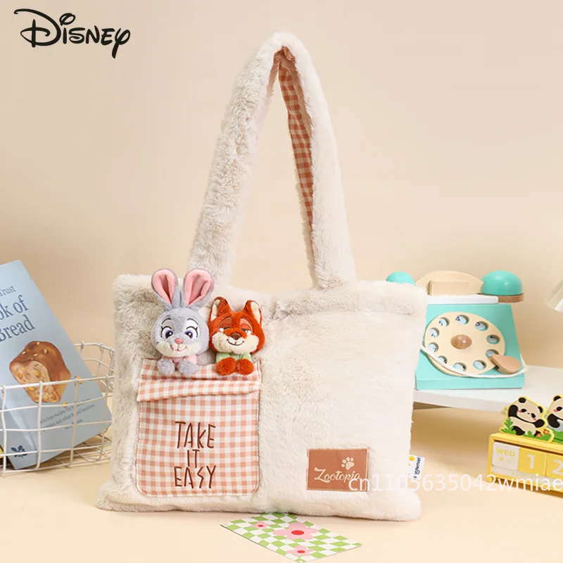 Tas Tangan Wanita Baru Disney Tas Bahu Wanita Kualitas Tinggi Modis Tas Penyimpanan Belanja Anak Perempuan Kapasitas Besar Serbaguna Kartun