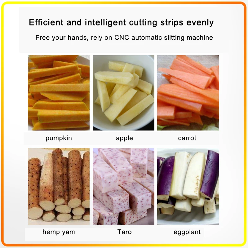 เครื่องหัวไชเท้ามันฝรั่งไฟฟ้าอัตโนมัติสำหรับเครื่องตัดเส้นผักและผลไม้เชิงพาณิชย์