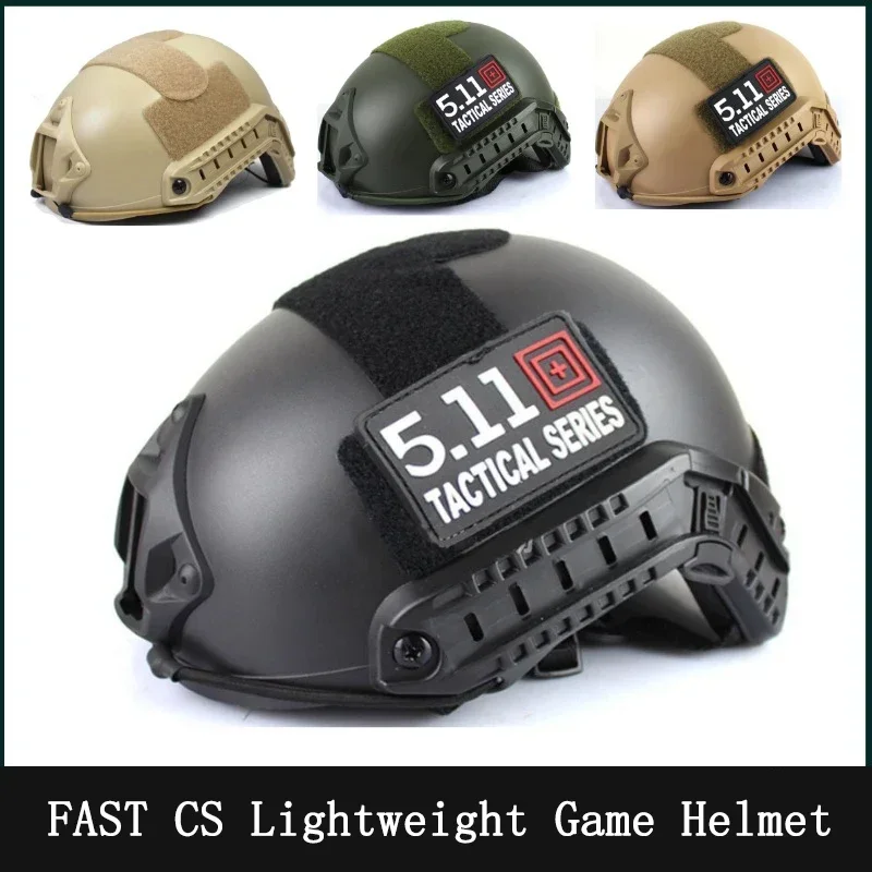 Outdoor Tactical Helmet FAST MH Adult CS Air Gun Shooting Protective Equipment Thickened ABS Material