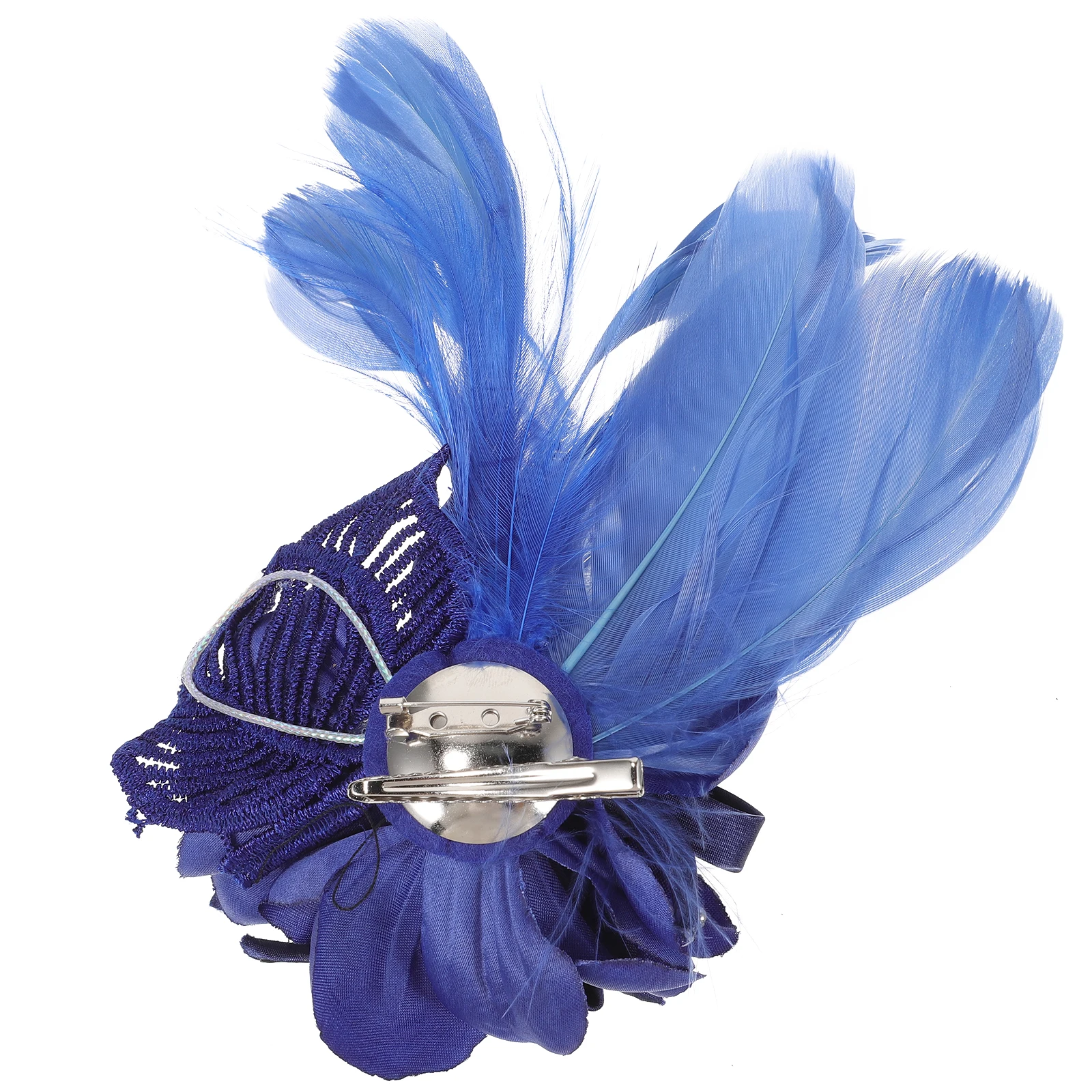 

Premium Flower Brooch Pin Corsage Hair Accessories Elegant Style Long-Lasting Daily Use Navy Blue Fascinators Flower Hairpins