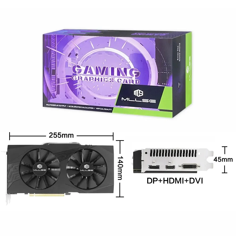 MLLSE Performance-Segment Graphics Card AMD Radeon RX 580 8GB 2048SP Placa De Video GDDR5 256-bit PCI Express 3.0 ×16 Gaming GPU