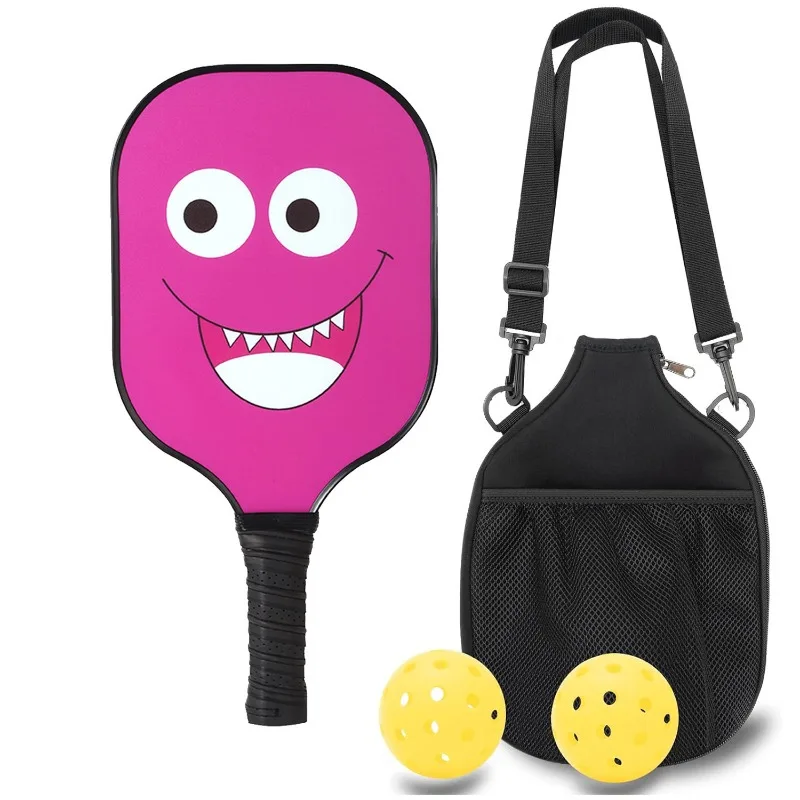 

High Quality Pickleball Paddle Set Frosted Surface 16MM Enhanced Anti-slip Grip Pickleball Set Sport Outdoor Racket Cricket Ball