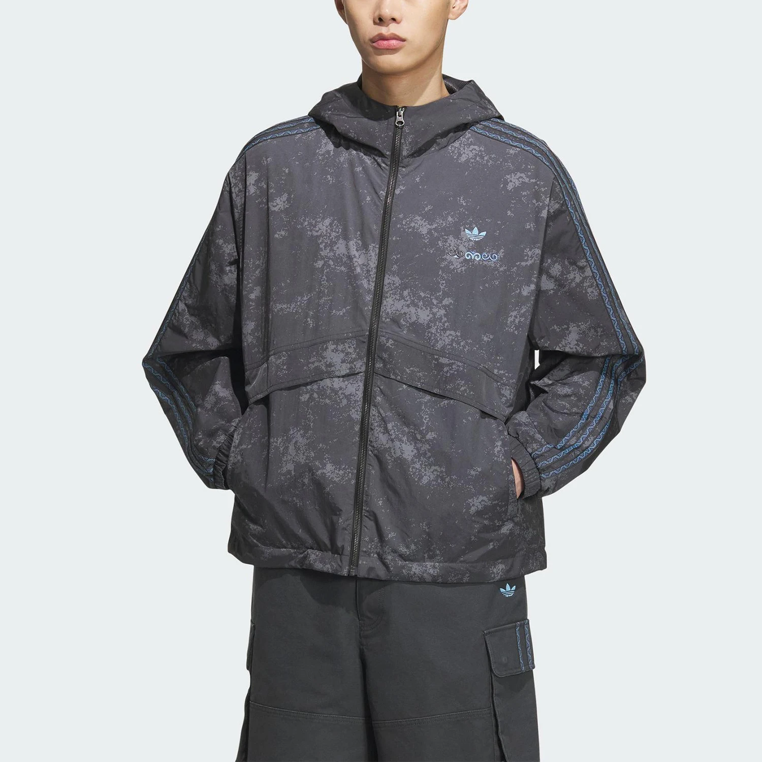 Adidas Authentic Three Leaves Men's Women's Classic Sports Hooded Daily Jacket KC1433