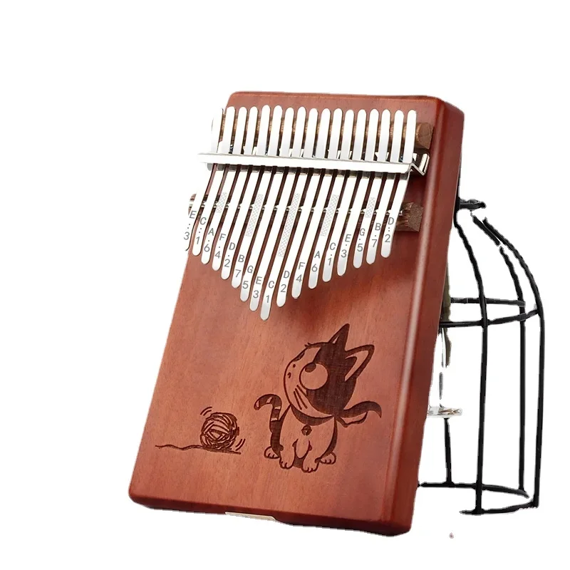 Massief Hout Kalimba 17 Sleutel Draagbare Sleutel Mini Vingers Duim Piano Hoge Kwaliteit Kalimba Handleiding Teclado Muziekinstrument De5