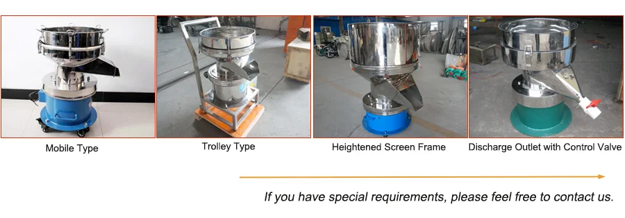 CE Customized 450 Liquid Filter Vibrating Screen Food Grade Stainless Steel Screening Machine Soy Milk Juice Sieving Machine