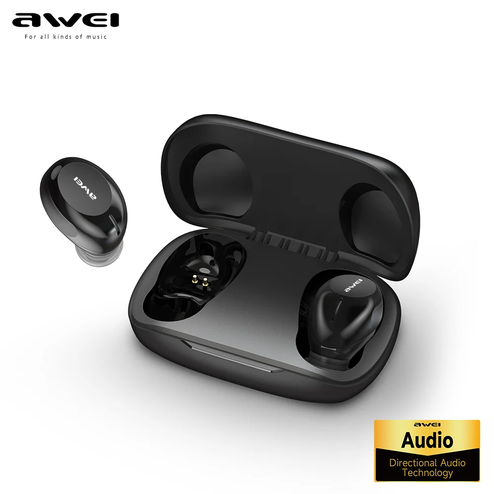 

Awei T20 TWS Wireless Earphones Fone Bluetooth In-Ear HIFI Earbuds 9mm Driver Headphones With Mic Touch Contorl Headset наушники
