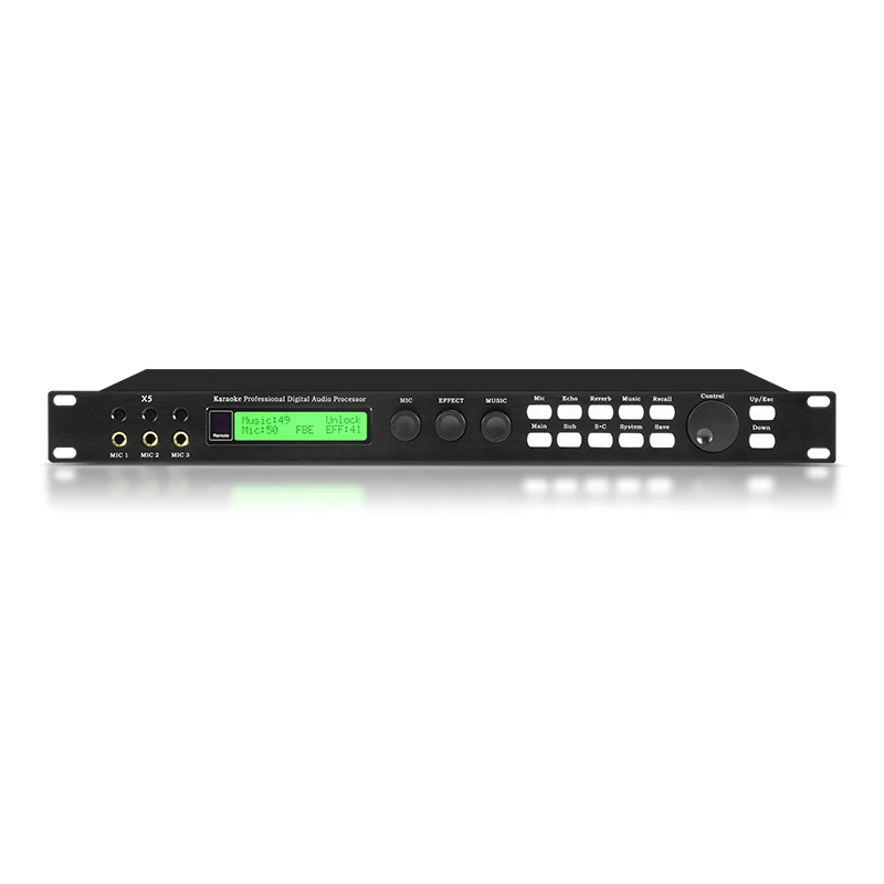 Nieuwe RU-X5 fabrieksgroothandel Karaoke Effector luidsprekerprocessor Digitale audioprocessor voor KTV-kamer