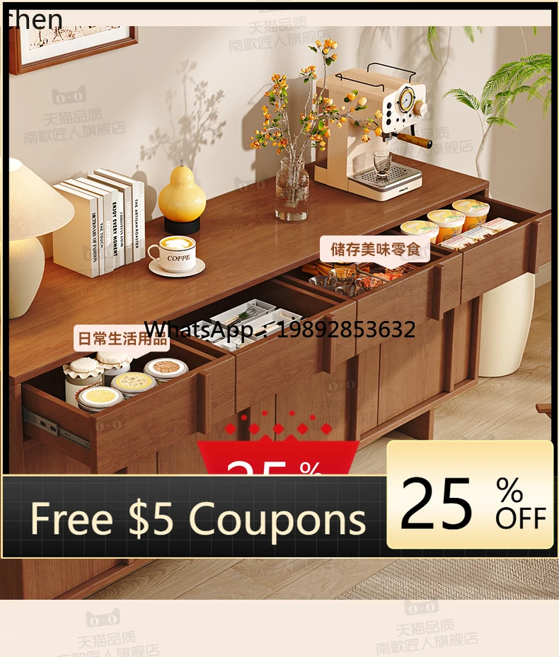 

solid wood drawer bedside bedroom storage bedside living room wall tea cabinet entrance cabinet