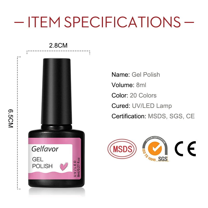 Rosalind nail polish gel mini 5ml plastic bottle nail coating primer gel color nail polish UV lamp DIY nail supplies.