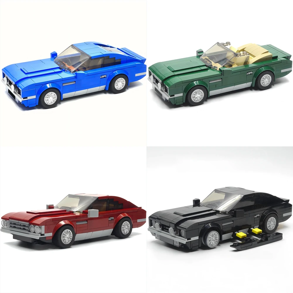 Image of Neue MOC-Geschwindigkeit ​ ​ Serie Stadt-Sportwagen V8 Modell-Bausteine DIY Modulares Straßenfahrzeug-Montage-Spielzeug Sammler-Geschenkset für Erwachsene